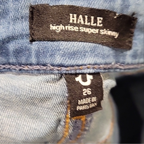 TRUE RELIGION HALLE HIGH RISE SKINNY JEANS
2 (26) - Picture 5 of 11